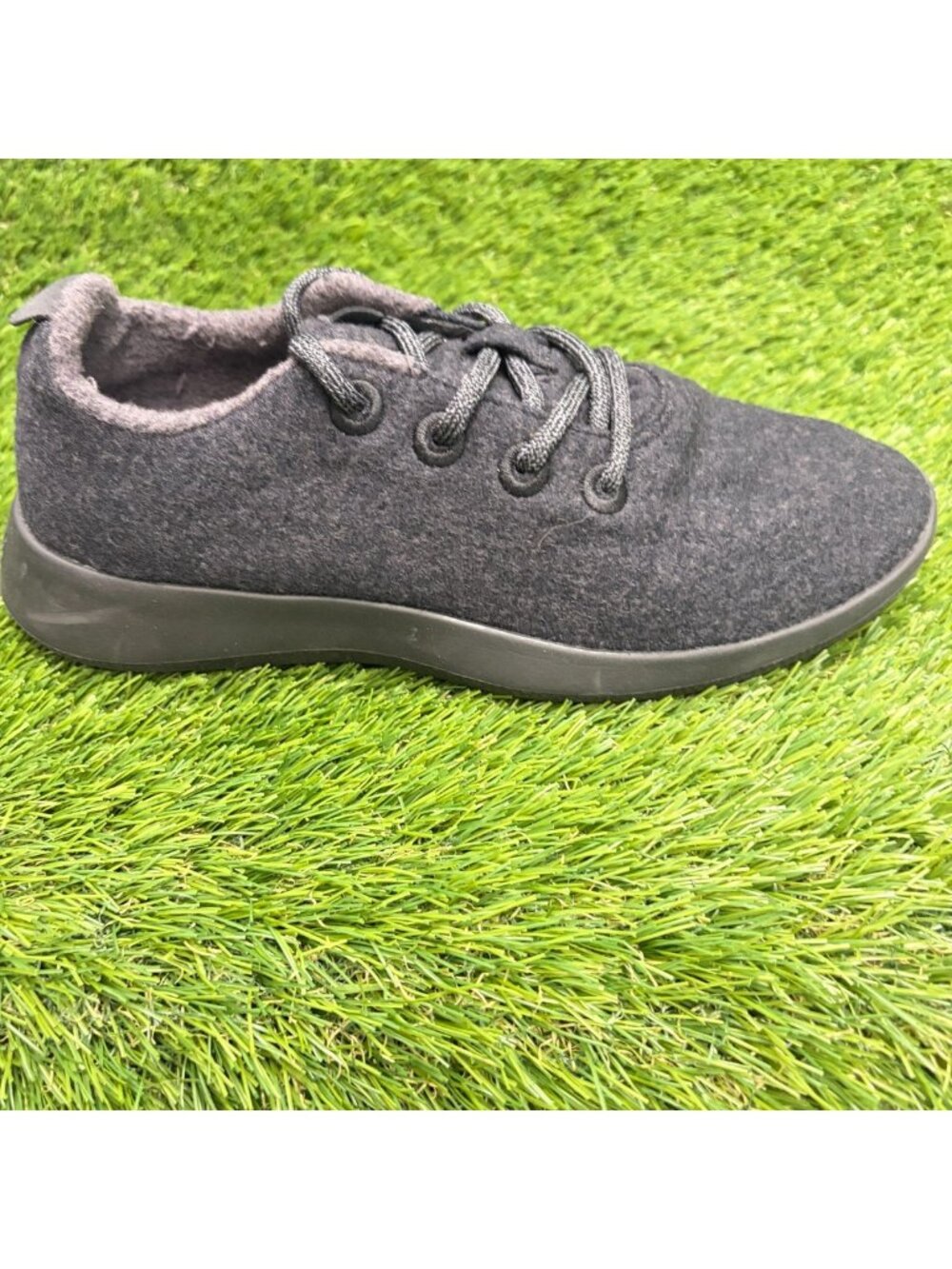 Allbirds Wool Runners Mens Size 8 Black Athletic Running Walking Shoes Sneakers